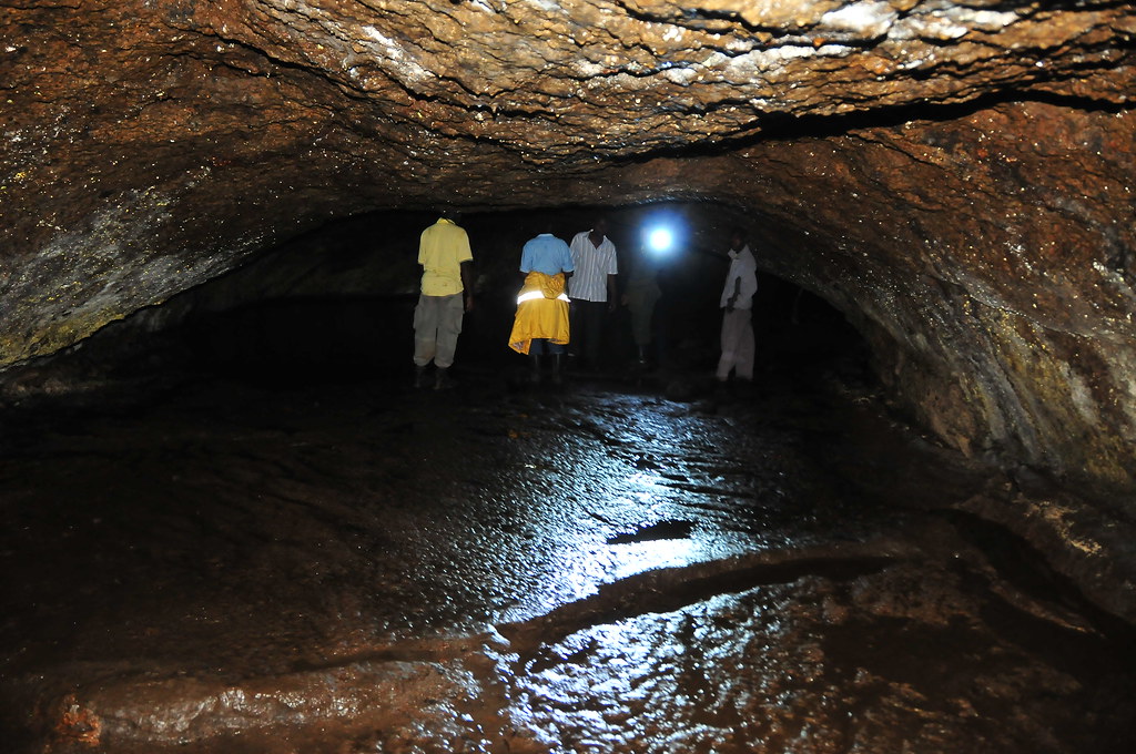 Inside Garama cave in Mgahinga Gorilla National Park