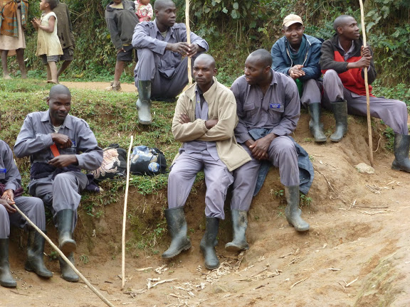 Porters Waiting For Guests For A Hiking Experience